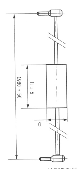 CBG型金屬化聚丙烯膜介質鐵路軌道補償電容器尺寸圖