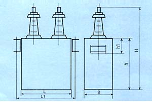 BFF/BFM系列　高壓電力電容器尺寸圖