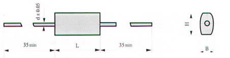CLS20A型金屬化聚酸酯膜介質電容器尺寸圖